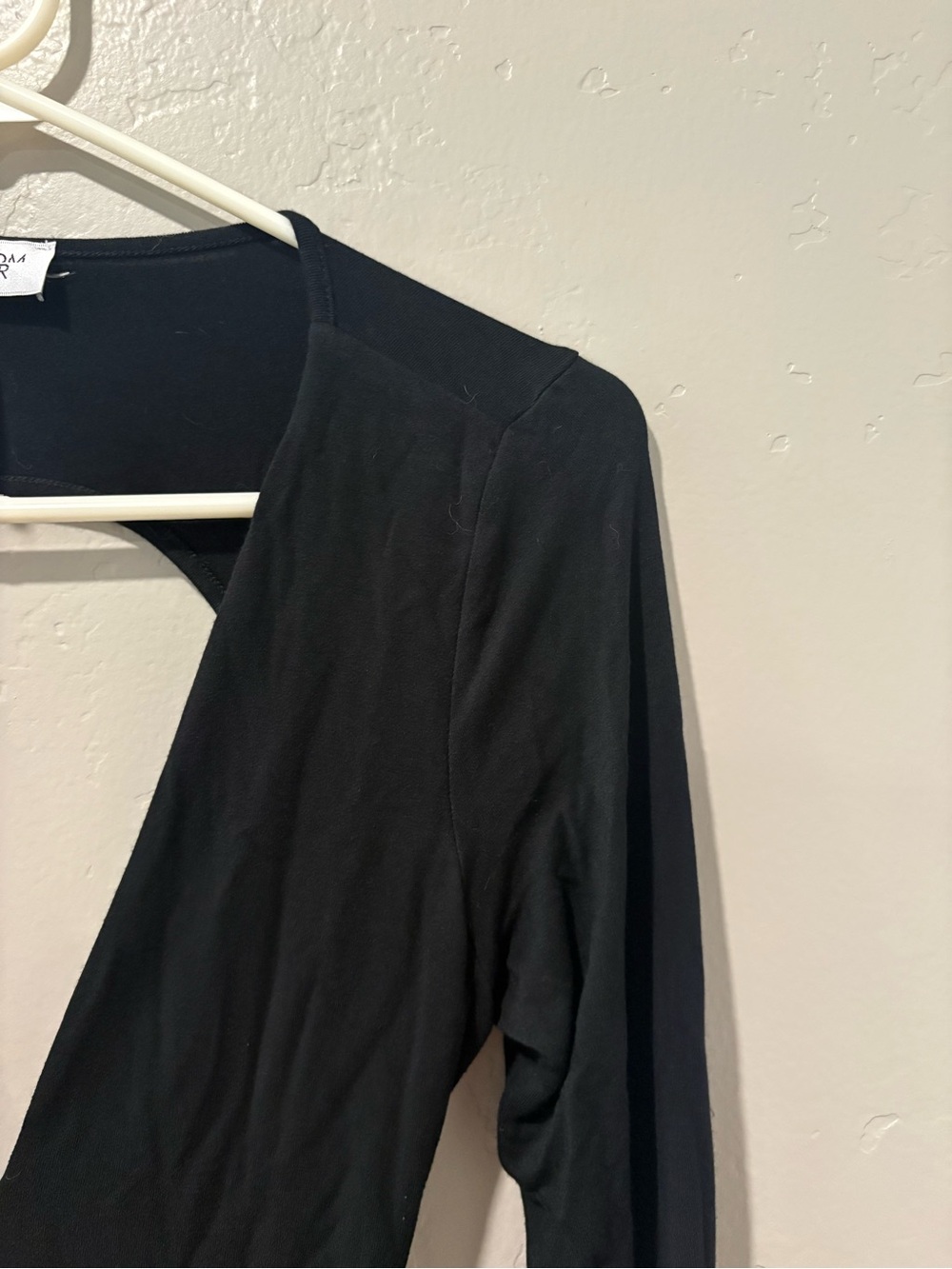 Out From Under Black Long Sleeve Open Back Bodysuit - Picture 4 of 8